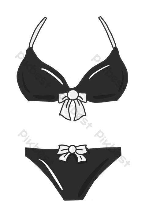 Gambar Bikini Hitam Elemen Grafis PSD Unduhan Gratis Pikbest