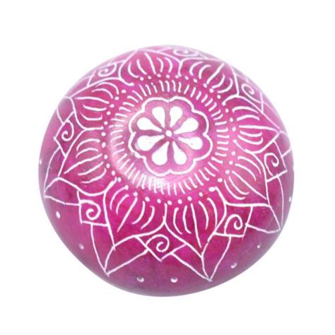 Pebble Paperweight Palewa Stone Lotus Pink 65cm