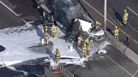 Raw Video Major Crash Involving 18 Wheeler Shuts Down Tx183 Nbc 5 Dallas Fort Worth