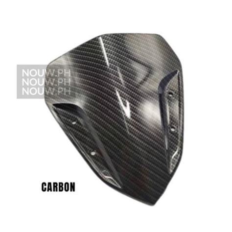 Visor For Aerox 155 V1 V2 Stock Design Carbon Lazada Ph