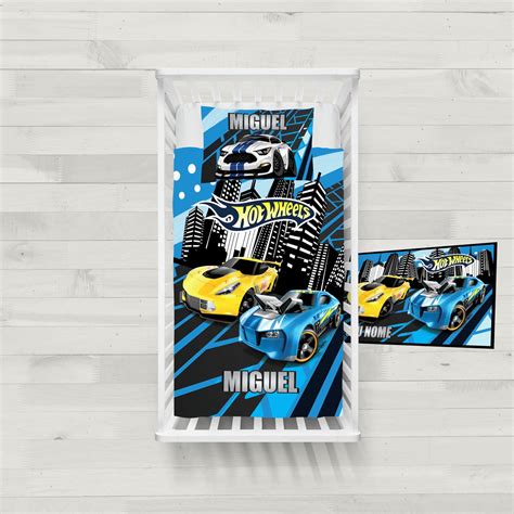 Lençol Berço Hot Wheels Tapete Hot Wheels x Elo