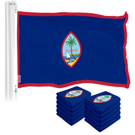 G128 10 Pack Guam Guamanian Flag 3x5 Ft Liteweave Pro Series