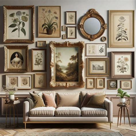 Vintage Interior Design Tips For Creating A Gallery Wall At Home Gallery Wall Mixed Frames