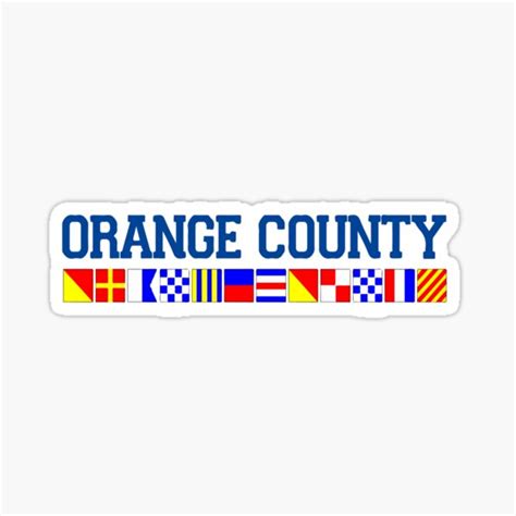 "Orange County - California." Sticker by ishore1 | Redbubble