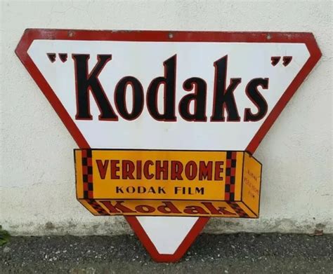 Plaque Emaillee Kodak Ancienne Eur Picclick Fr