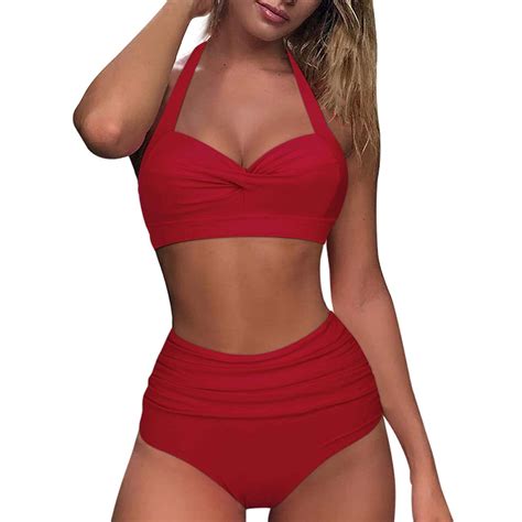 Kcodviy Women High Waisted Bikini Swim Pants Shorts Bottom Swimsuit