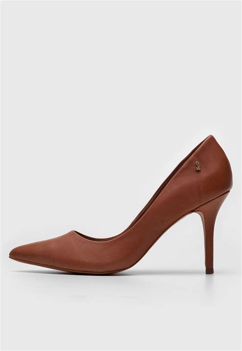 Scarpin Santa Lolla Salto Fino Nude Compre Agora Dafiti Brasil