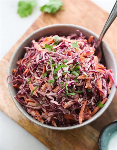 Purple Cabbage And Carrot Slaw Cook At Home Mom