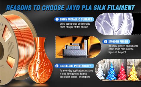 D Printer Silk Filament Bundle Jayo Silk Pla Filament Mm