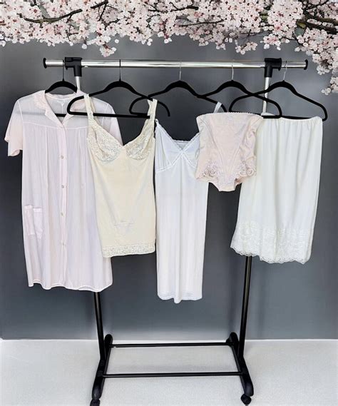 Vintage Lot Lingerie Pin Up Bodysuit Night Gown Lac Gem