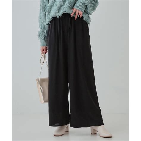 キューティーブロンド Cutie Blonde あったか裏フリース 柄アソートイージーパンツ ブラック 019 ファッション通販 MAGASEEK マガシーク