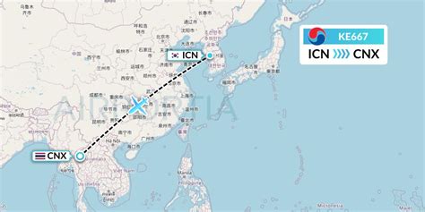 KE667 Flight Status Korean Air Seoul To Chiang Mai KAL667