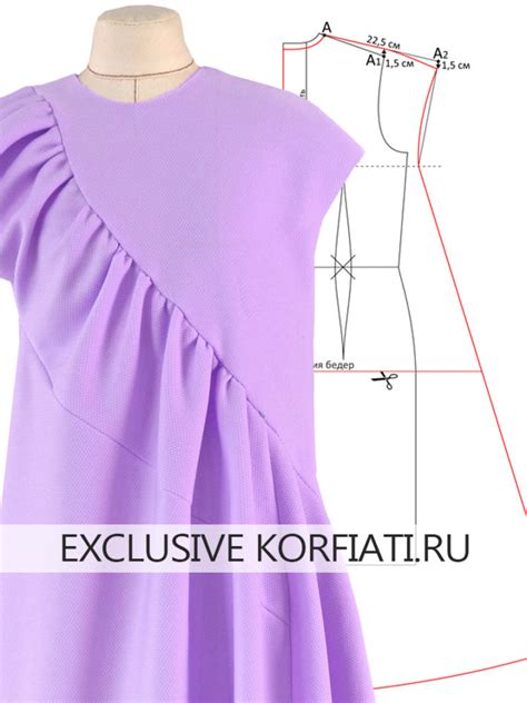 Выкройка платья-балахон от Анастасии Корфиати
