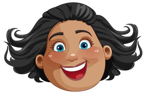 Rostro De Mujer Gordita De Mediana Edad Vector Gratis