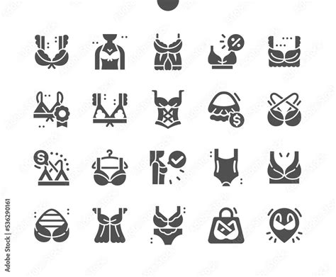 Lingerie And Bra Underwear Feminine Clothing Sexual Nude Female Lingerie Shop Vector