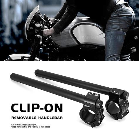 Moto R Glable Cnc Clip On Ons Fourche Guidon Guidon Barre Cafe Racer