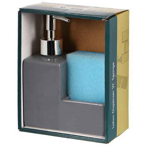 Диспенсер для моющих средств, керамика, 240 мл, с губкой, Y4-6258 в ...