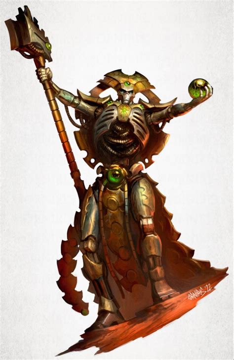 Warhammer 40k Necrons Warhammer 40k Artwork Character Concept