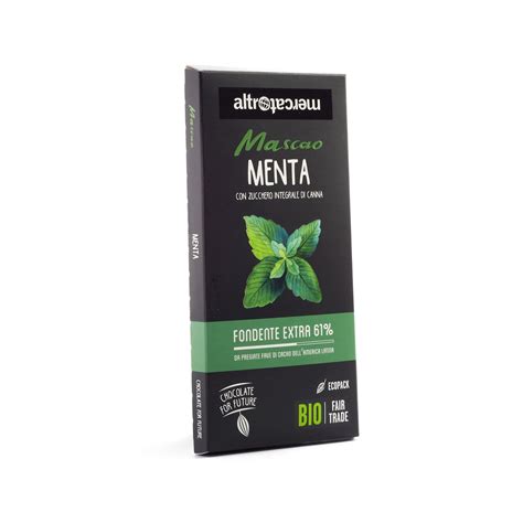 Cioccolato Mascao Fondente Extra Alla Menta Bio 100g Altromercato