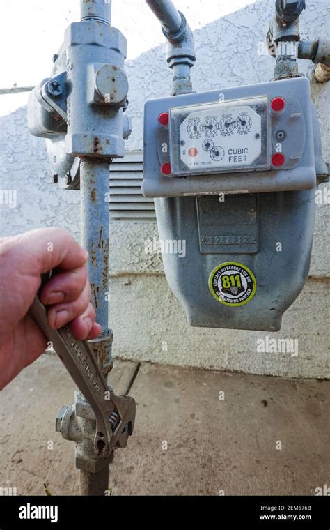 American Home Gas Meter Hi Res Stock Photography And Images Alamy