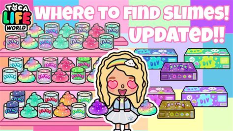 Where To Find All Slime Updated And All Free Slimes Toca Life World