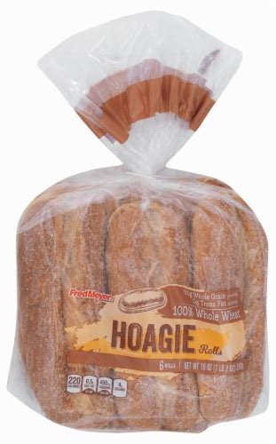 Fred Meyer™ 100 Whole Wheat Hoagie Rolls 6 Ct 18 Oz Foods Co