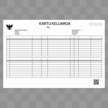 blangko kartu keluarga gambar png file vektor  psd  gratis
