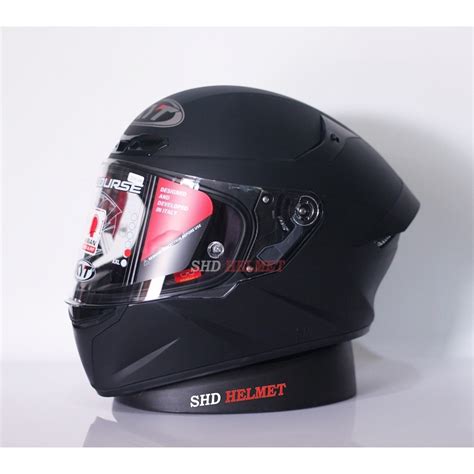 Jual Kyt Tt Course Black Doff Helm Full Face Kyt Ttc Plain Matt Black