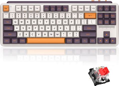 Key Hot Swappable Retro Mechanical Keyboard True Rgb Backlit Tri Mode Wired G Wireless