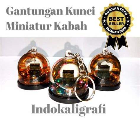 Jual Indokaligrafi Pcs Gantungan Kunci Miniatur Bl Kabah Sovenir Haji