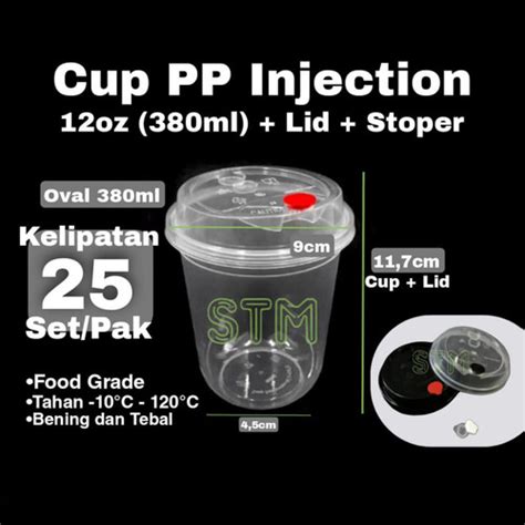 Promo Cup Pp Injection Gelas Plastik Oz Ml Injection Cheese Boba