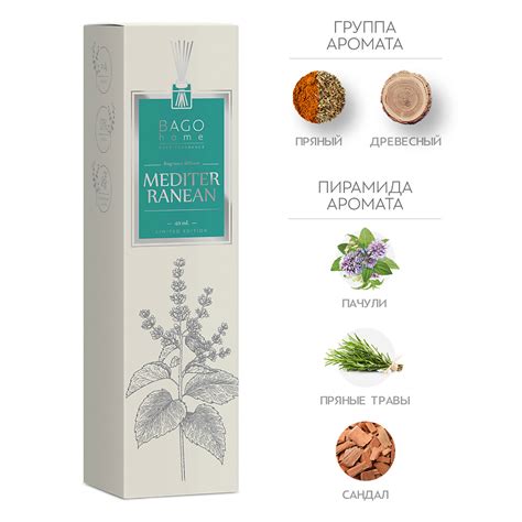 BAGO HOME Ароматический диффузор Лазурный берег, 40 мл купить по цене ...