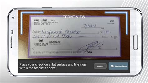 Depositing A Check With Mobile Deposit Youtube