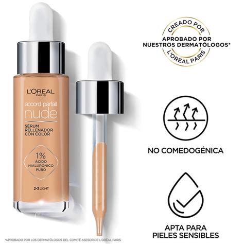 Serum Filler Accord Parfait Nude Shade Medium With Pure Hyaluronic Acid L Oreal