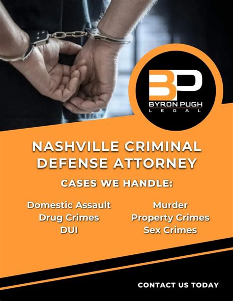 Nashville Criminal Defense Lawyer Criminal Attorney Byron Pugh