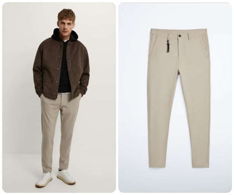 Cómo combinar pantalón beige Hombres con Estilo