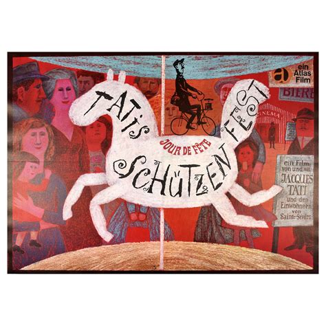 Original Vintage Film Poster Jacques Tati Jour De Fete Schutzenfest Fun