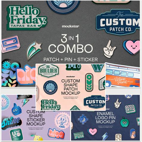 Sticker Shape Creator 20Xmockups Master Bundles