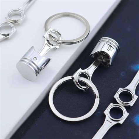 Car KeyChain Decor Car AccessoriesEngine Piston Style Keychain Key Ring