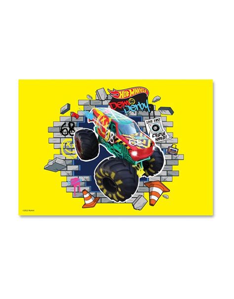 Hot Wheels Monster Trucks Demo Derby A Wall Art In Monster