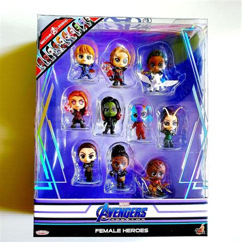 MISB 10 Pack Hot Toys Cosbaby Rescue Captain Marvel Valkyrie Scarlet Witch Gamora Nebula