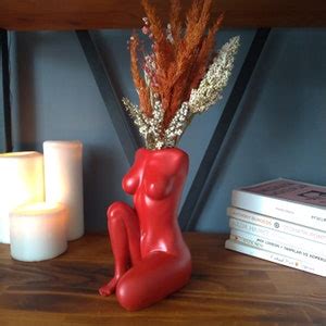 Woman Body Vase Female Torso 3D Printed Naked Body Flower Pot Ornaments Nude Sexy Body Vase