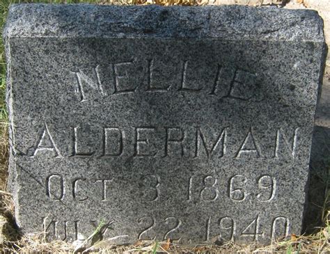 Edith Amelia Nellie Holmes Alderman M Morial Find A Grave