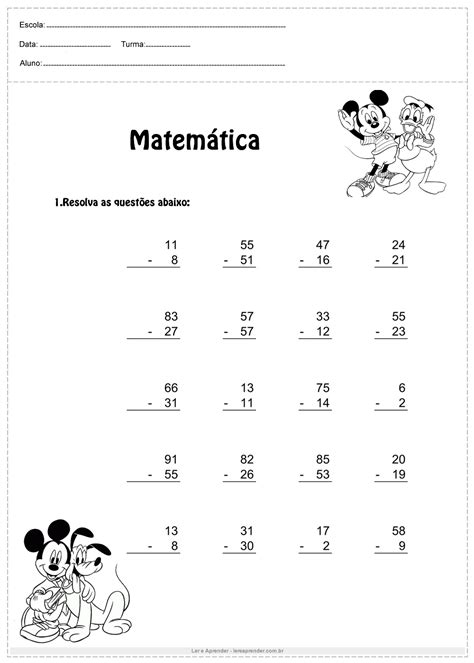 Caderno De Atividades De Matemática 2 Ano Para Imprimir Adição