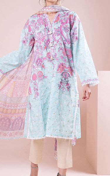 Baby Blue Lawn Suit Pcs Pakistani Dresses In Usa