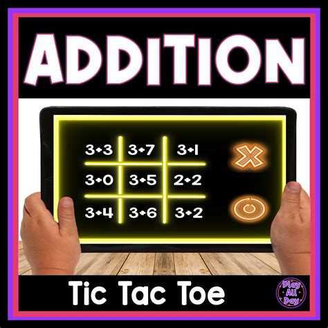 Addition Tic Tac Toe Glow Day Games For Addition Within Made By