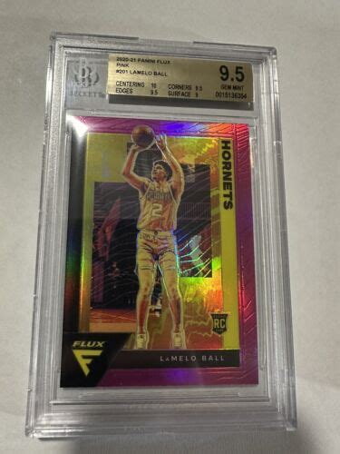 2020 21 Flux Lamelo Ball Pink Prizm BGS 9 5 Mint Rookie RC Hornets EBay