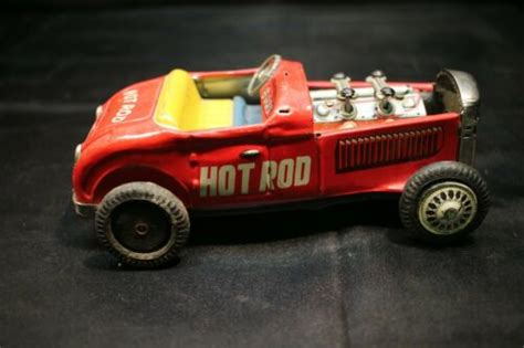 Vintage Nomura Tin Friction Hot Rod Century H12 RED Toy Car W Steering Wheel Antique Price