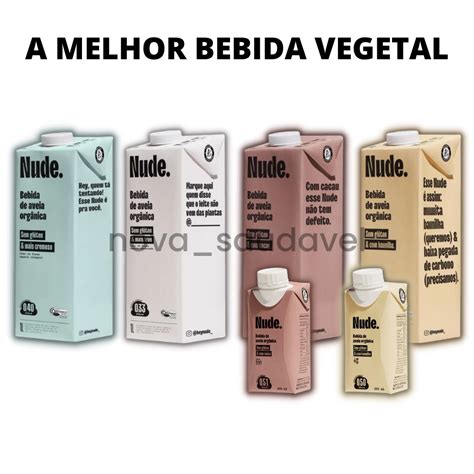 Bebida De Aveia Nude Baunilha Cacau Cremoso Ou Original L Leite Bebida Vegetal Shopee Brasil