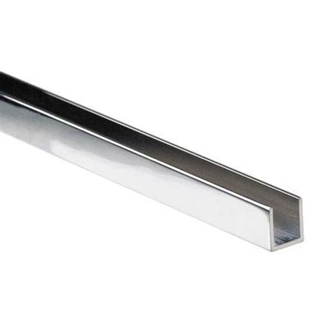 Aluminium U Channel For 10mm Glass Shower Screens